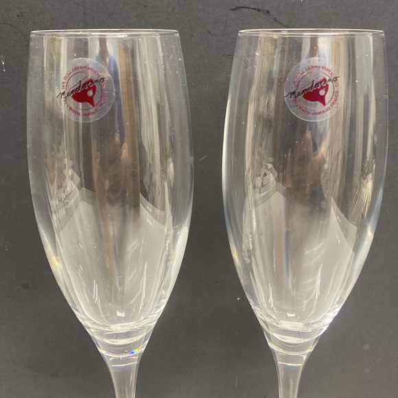 Crystal d'Arquis France Mendocino Lead Crystal Champagne Flutes Set of Four - Picture 9 of 17